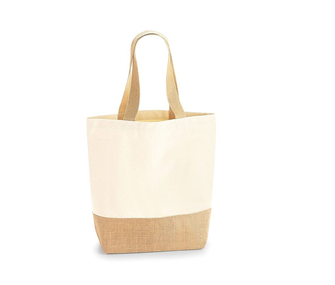 Sac shopper coton/toile de jute thumb