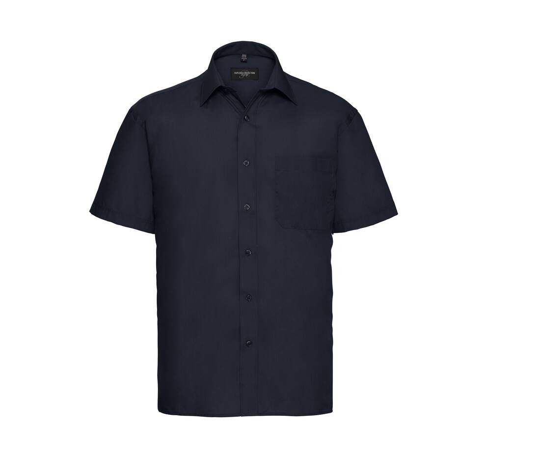 Men's short sleeve classic polycotton poplin shirt thumb