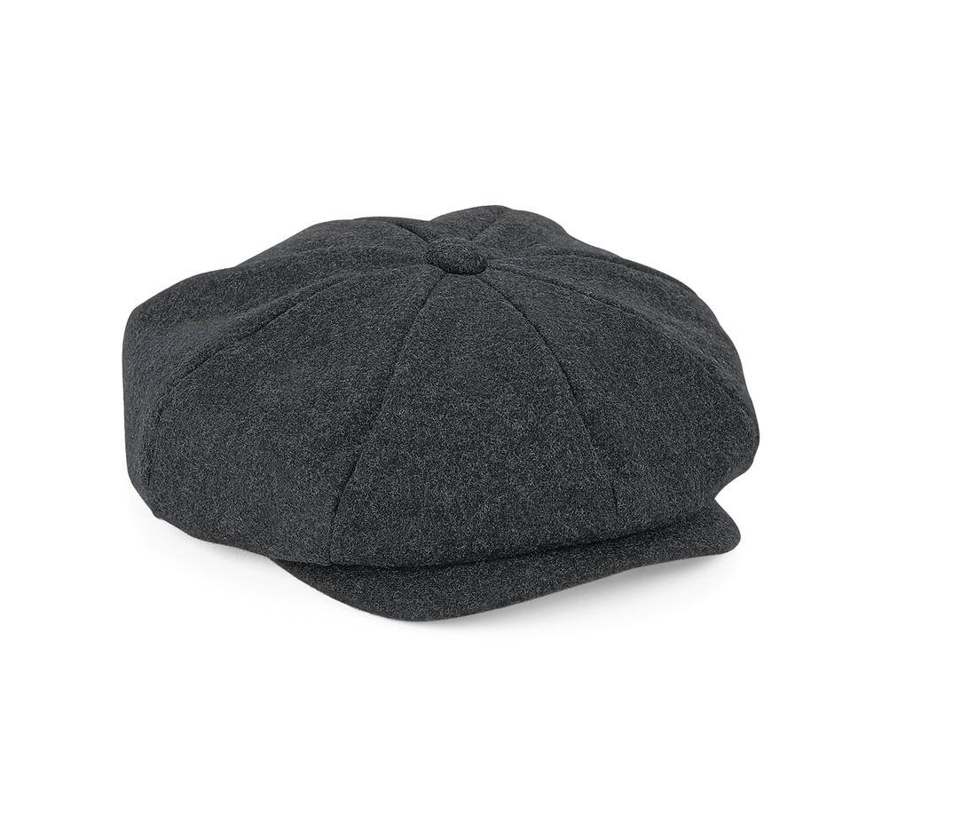 Casquette gavroche en laine melton thumb