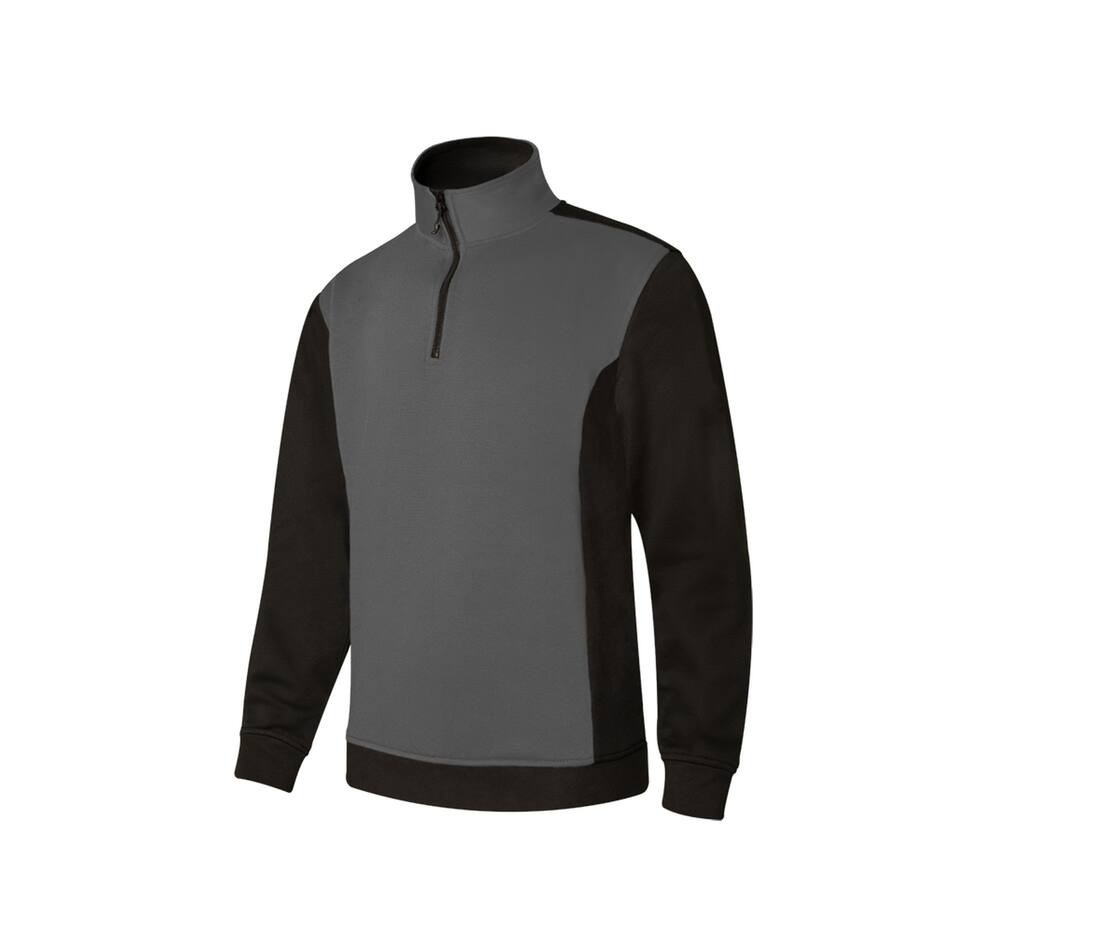 Sweat bicolore col zippé thumb