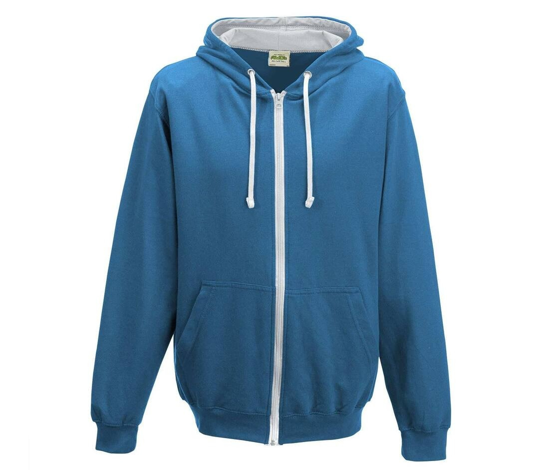 Sweat capuche zippé contrasté thumb