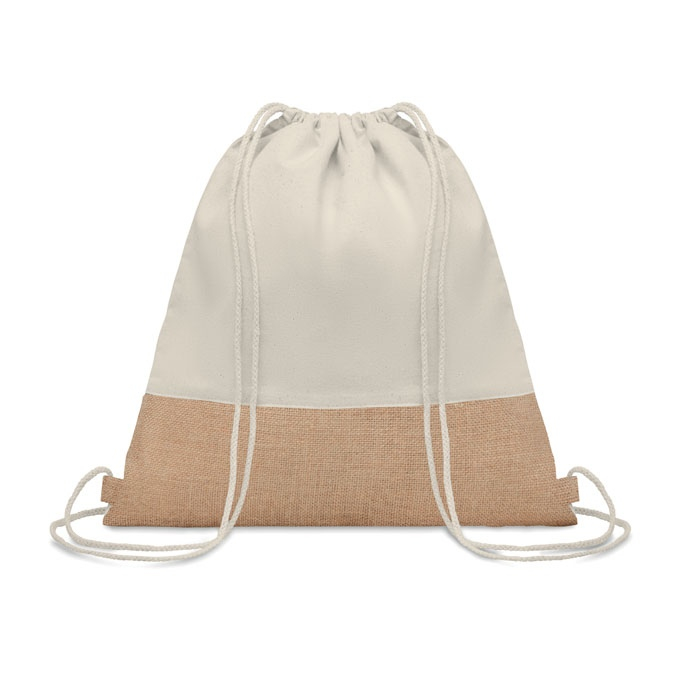 INDIA - Sac à cordon avec détails jute thumb