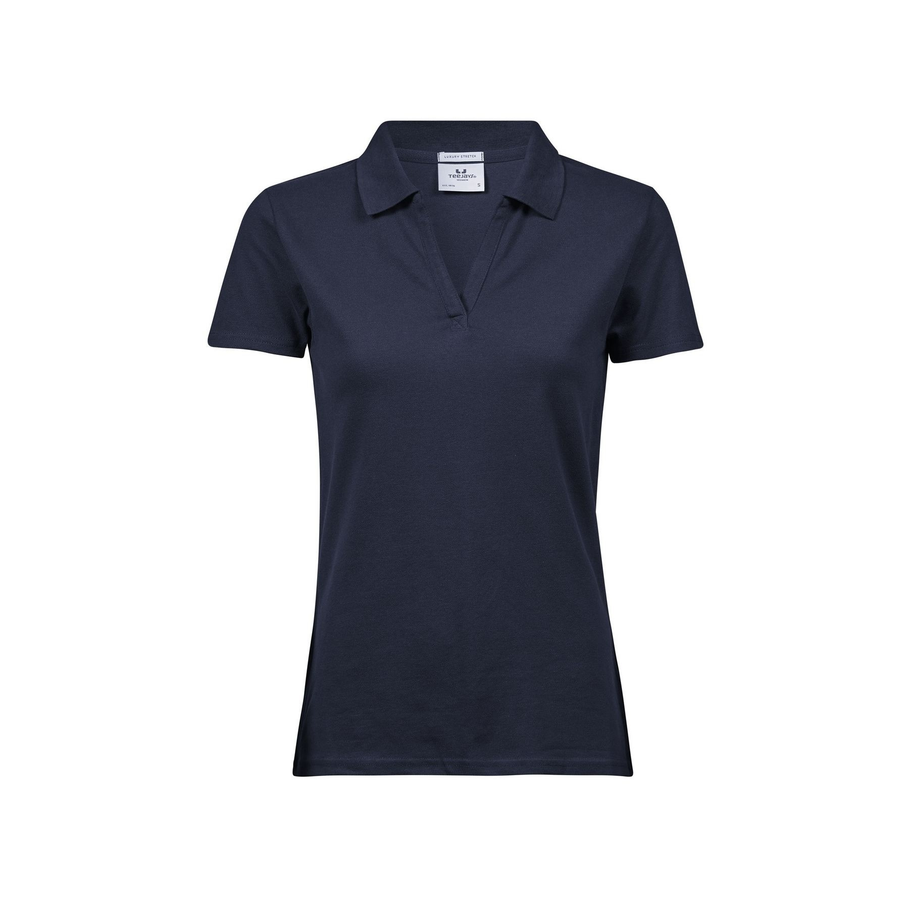 Polo stretch col v femme bio thumb