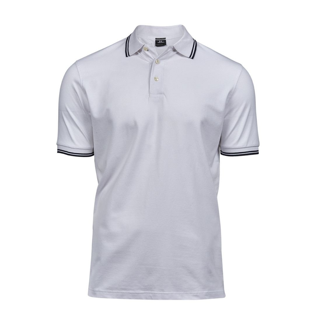Polo homme col et manches contrastés thumb