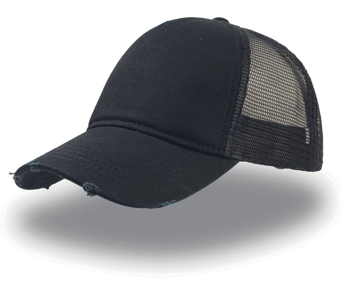 Casquette 5 pans style trucker "destroyed" thumb
