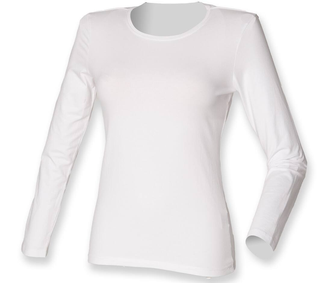 Tee-shirt stretch femme manches longues thumb
