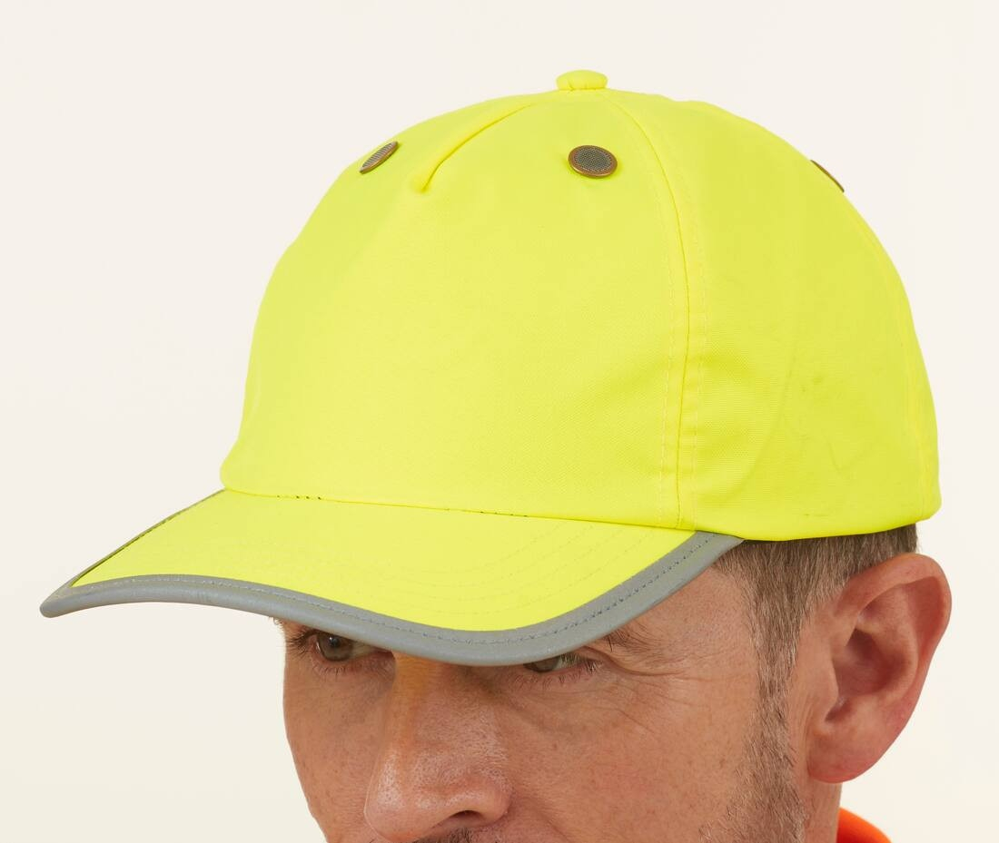 Casquette casque haute visibilité