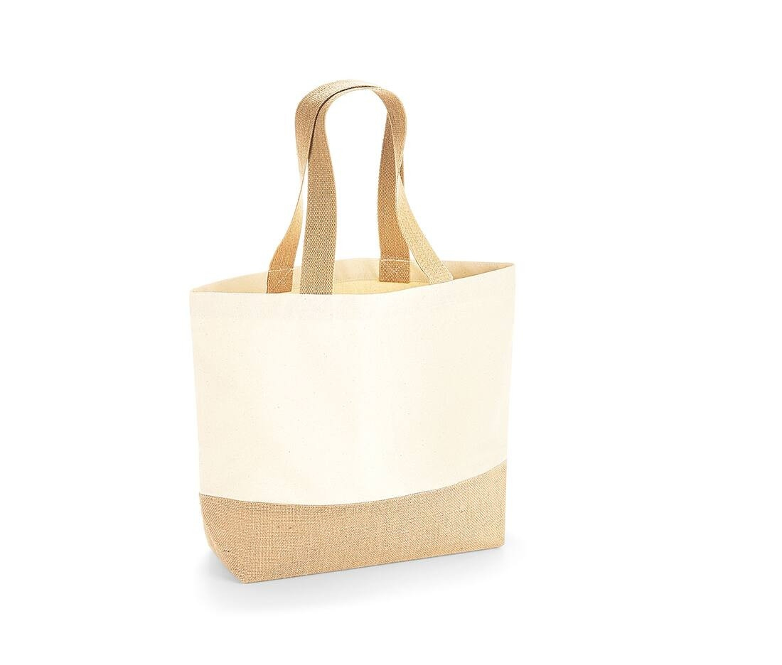 Sac shopping coton/toile de jute thumb