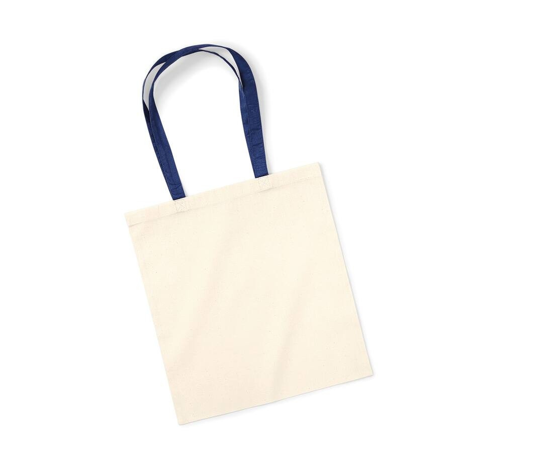 Sac shopping aux anses contrastées thumb