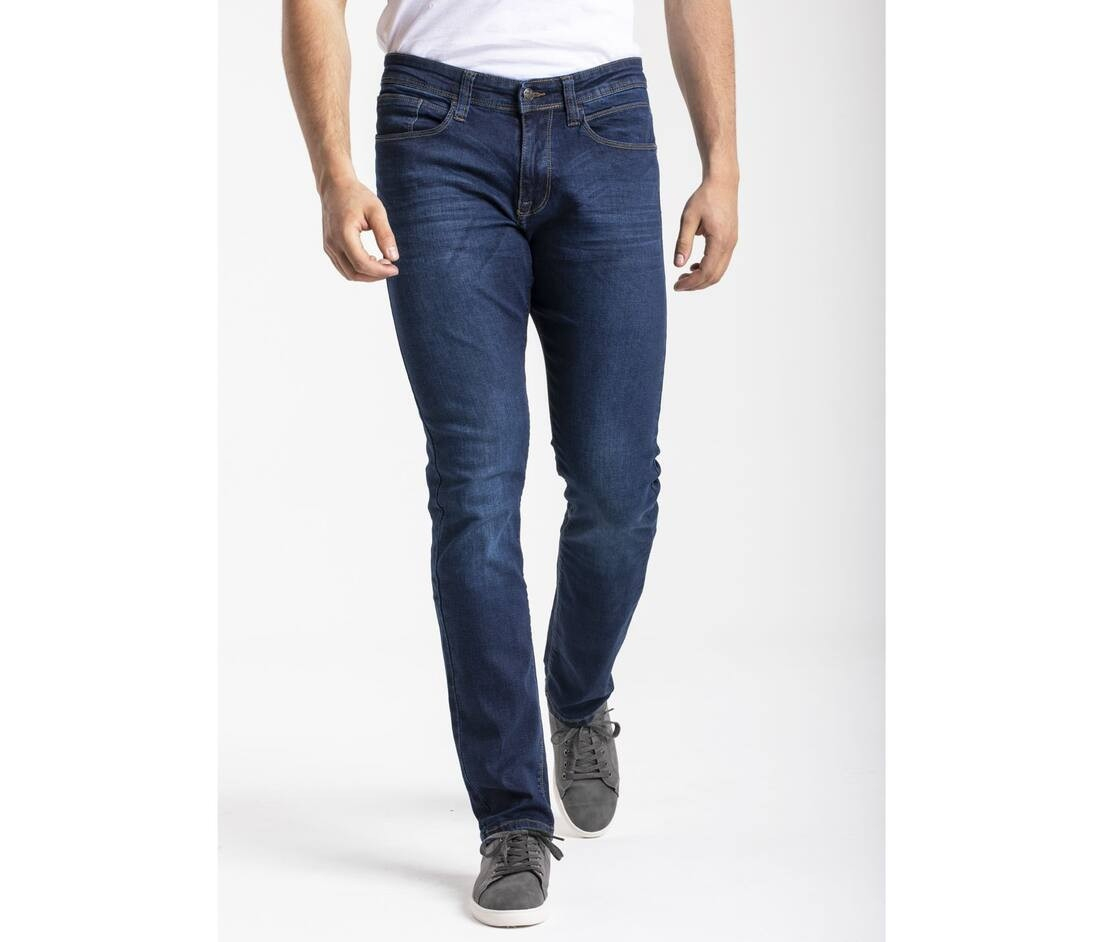 Jean homme ajusté stretch stone brossé thumb