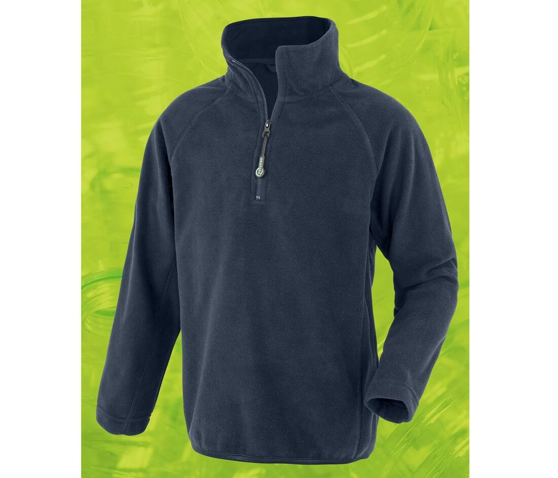 Polaire col zippé enfant en polyester recyclé thumb