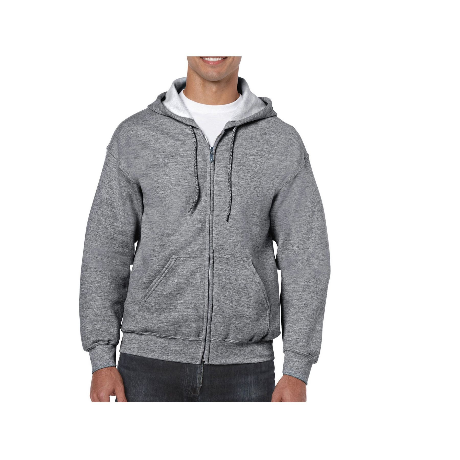 Sweat capuche grand zip thumb