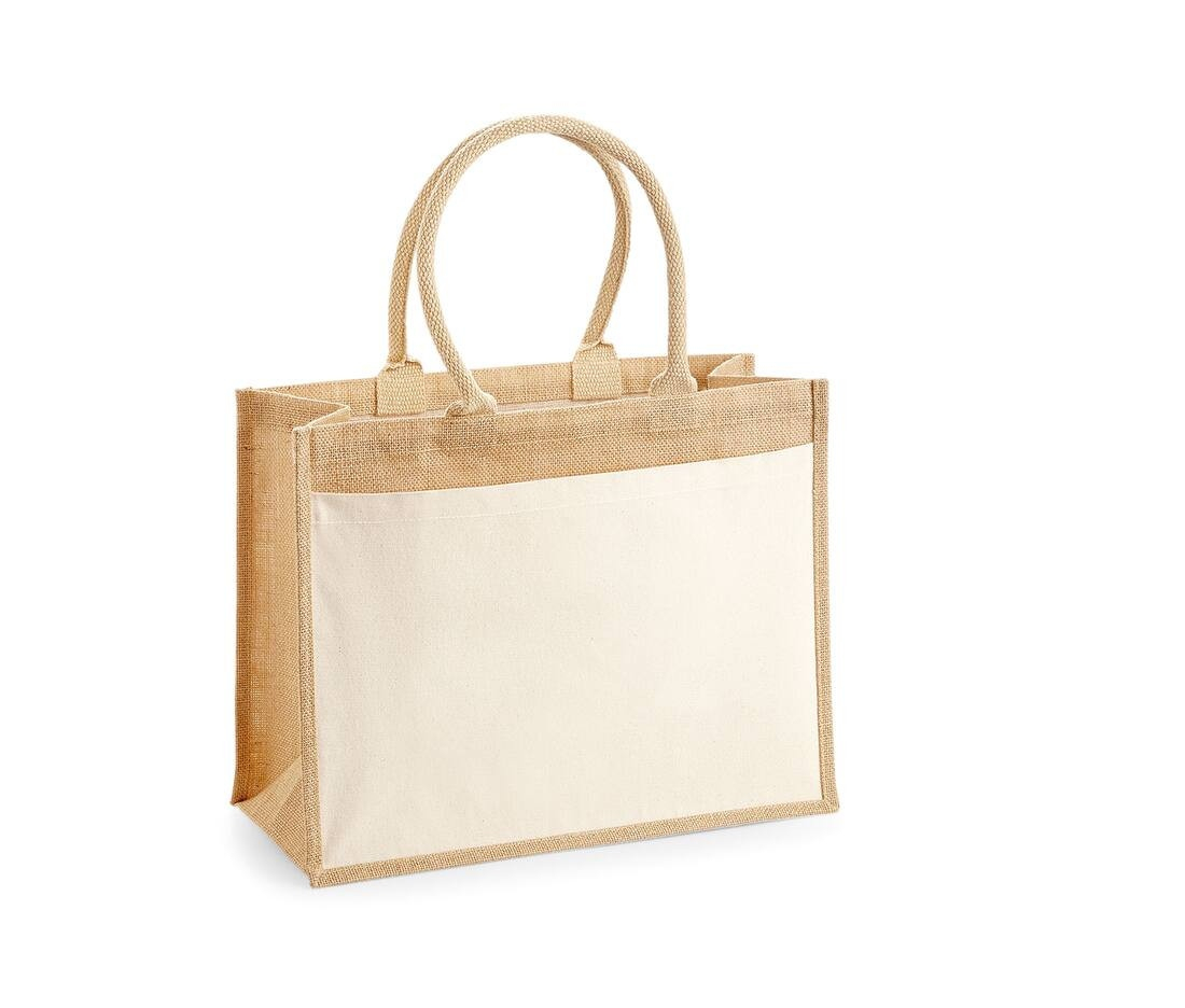 Grand sac en toile de jute thumb