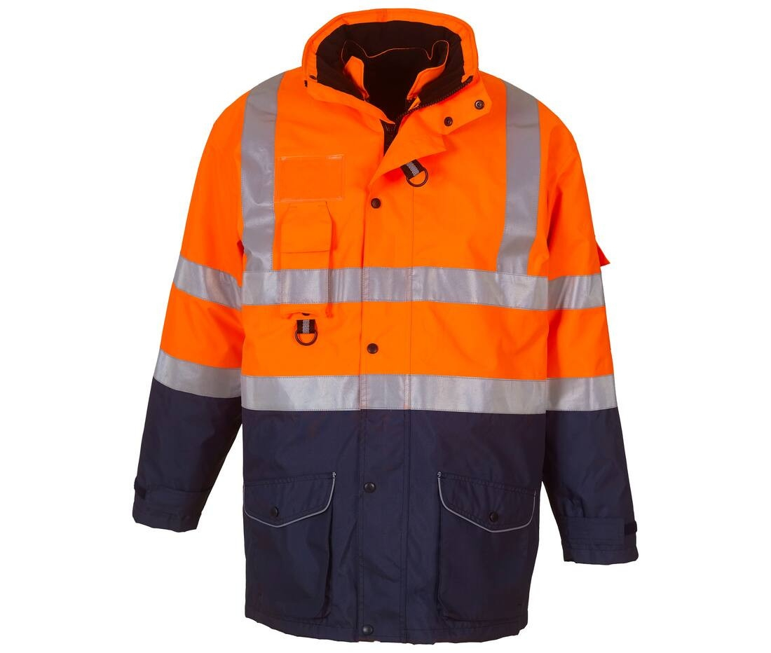 Parka 7 en 1 haute visibilité
