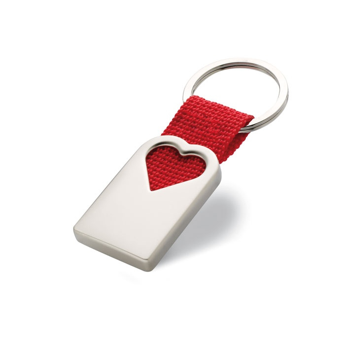 BONHEUR - Porte clef coeur en métal thumb