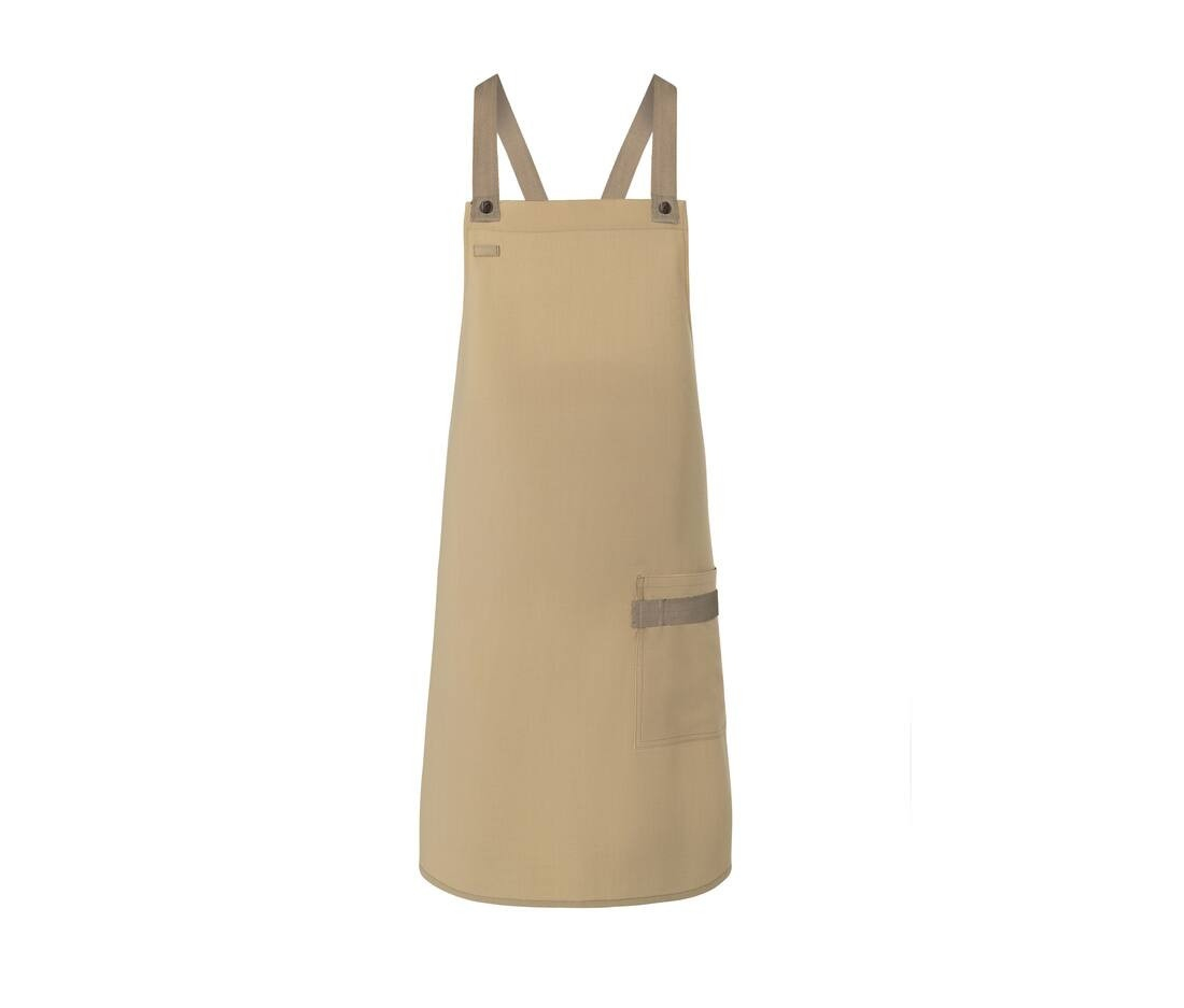Tablier à bavette urban-look avec bretelles croisées et poche thumb