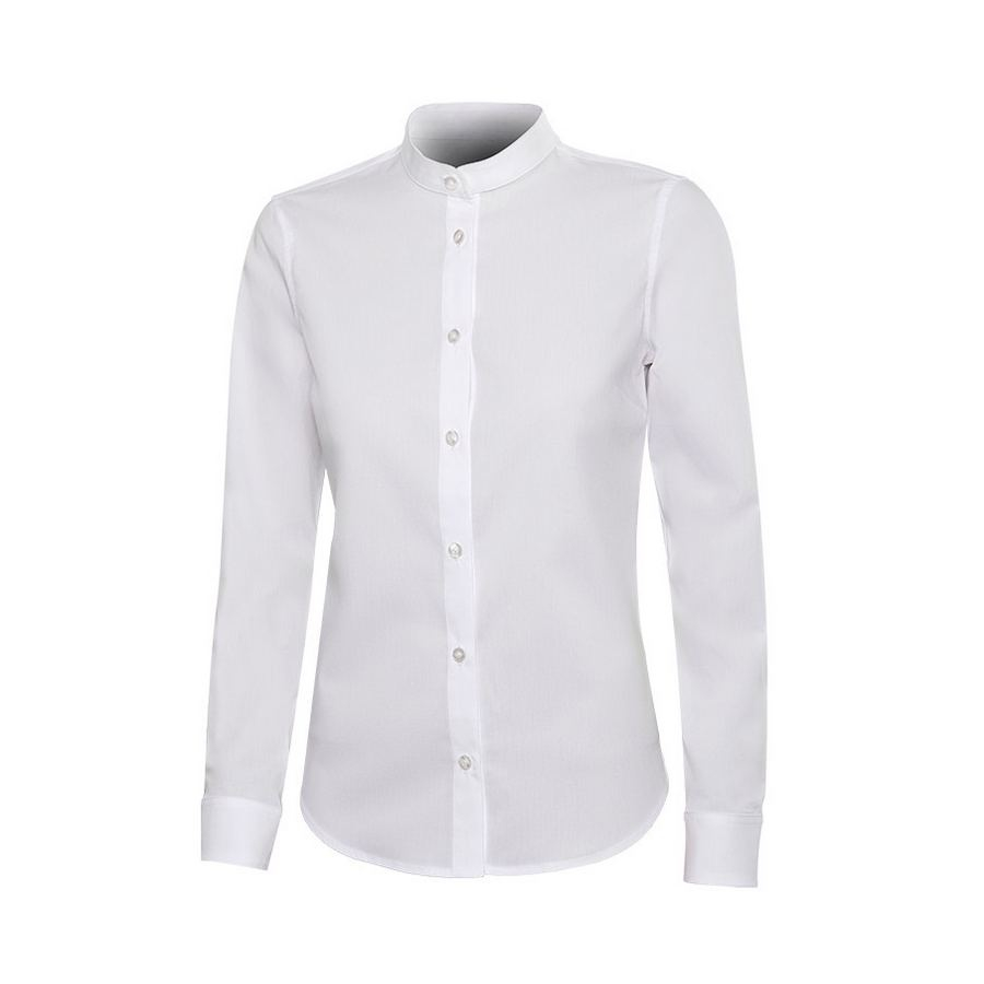 Chemise à manches longues à col mao thumb