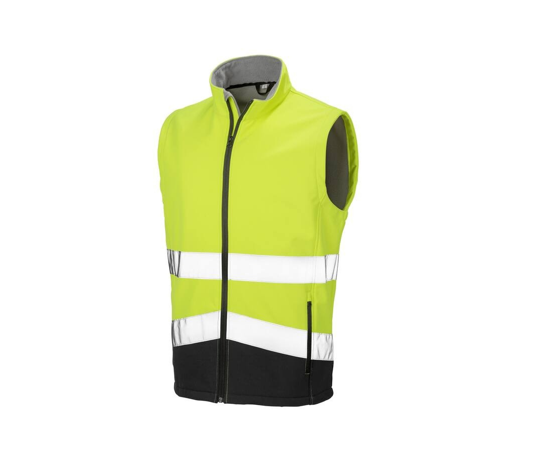Bodywarmer softshell de travail haute visibilité thumb