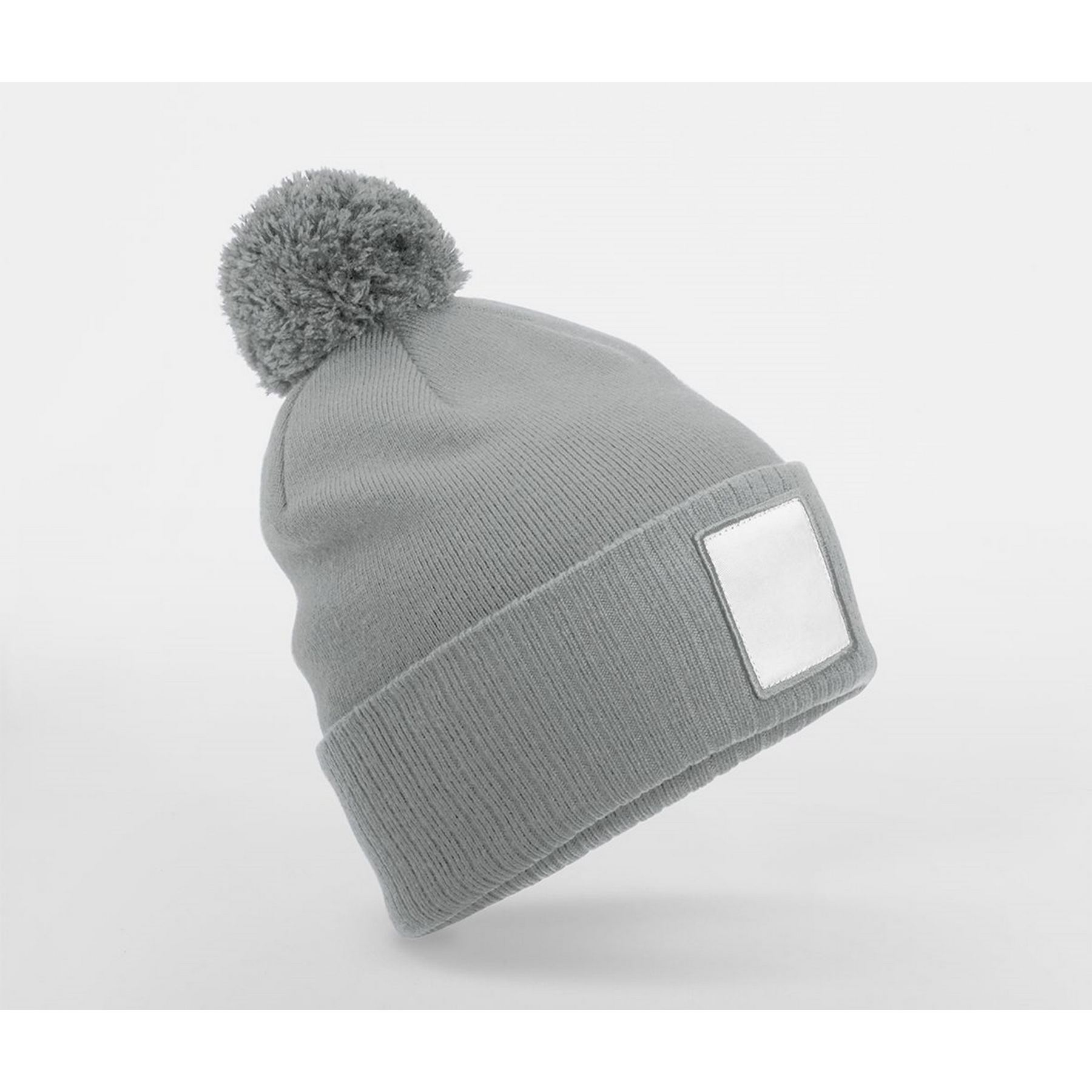Bonnet avec pompon et patch thumb