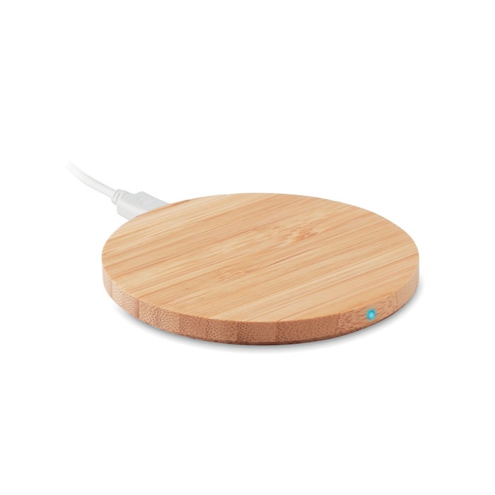 RUNDO LUX - Chargeur sans fil en bambou 15W thumb