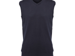 Pull sans manche col v