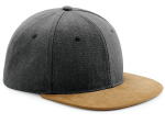 Casquette visière aspect daim