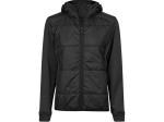 Veste bi-matière à capuche femme