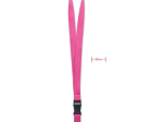 WIDE LANY - Lanyard crochet métal 25mm