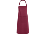 Tablier à bavette en polycoton avec poche
