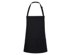 Tablier à bavette court avec boucle et poche