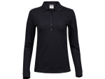 Polo stretch manches longues femme