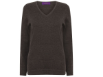 Pull col v femme