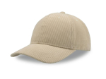 Casquette 6 pans en corduroy recyclé