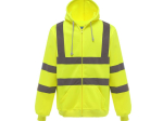 Sweat capuche zippé haute visibilité