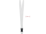 WIDE LANY - Lanyard crochet métal 25mm