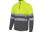 Sweat col zippé haute visibilité