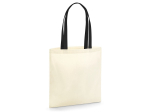 Sac organique en coton canvas avec anses contrastées
