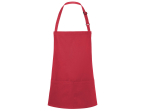 Tablier à bavette court avec boucle et poche