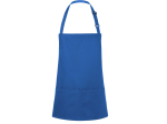 Tablier à bavette court avec boucle et poche