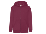 Sweat capuche grand zip enfant