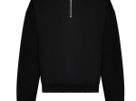 Sweat court col zippé femme