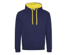 Sweat capuche contrastée