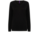 Pull col v femme