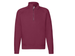 Sweat manches raglan col zippé