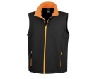 Bodywarmer softshell imprimable homme