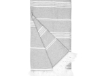 Fouta en coton et polyester recyclé