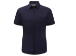 Ladies' short sleeve classic polycotton poplin shirt