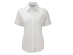 Ladies' short sleeve tailored oxford shirt