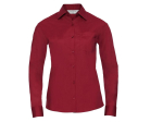 Ladies' long sleeve classic polycotton poplin shirt