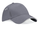 Casquette 5 panneaux bicolore